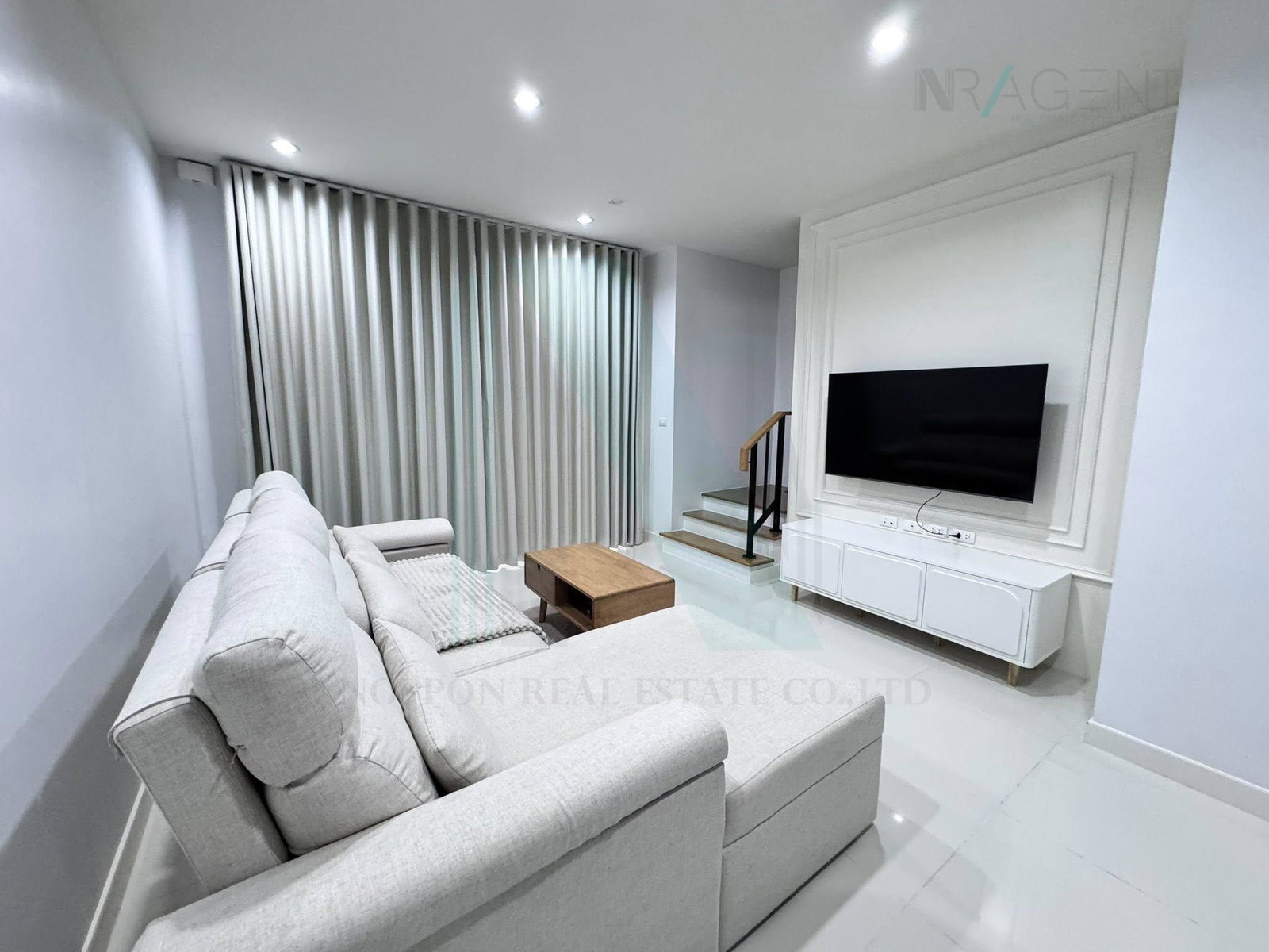 2-bed townhouse for rent, 152 sqm, 18.5 sq wah, Baan Klang Muang Rama 9 - Krungthep Kreetha