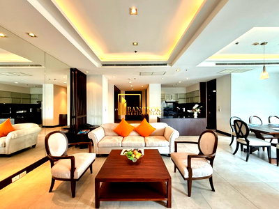 Apartment building for rent BTS Phloen Chit : Premium 3 Bedroom Apartment For Rent in Phloenchit Area - BR21339AP