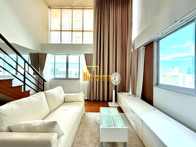 คอนโดให้เช่า : The Rajdamri | Stylish 1 Bedroom Duplex Condo For Rent - BR1024CD