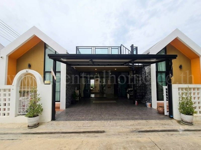 รูป บ้านเดี่ยว ชั้นเดียว 91 ตรว. สไตล์นอร์ดิก (Nordic House Style) สวยหรู ร่มรื่น กว้างขวาง พร้อมเข้าอยู่ได้ทันที - รูปที่ 2/17