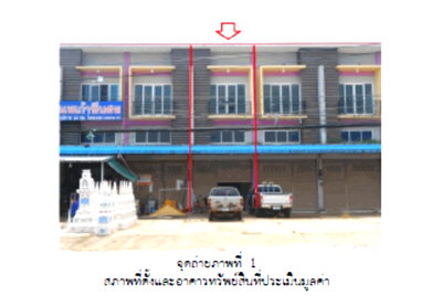 อาคารพาณิชย์ พิษณุโลก : ที่ดินพร้อมสิ่งปลูกสร้าง 18.9 ตร.วา ชาติตระการ พิษณุโลก 2.5M