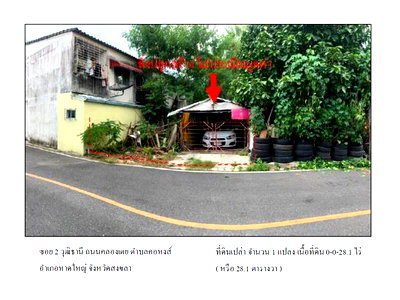 LAND 28.1 Sq.w. Hat Yai Songkhla for 1.1M