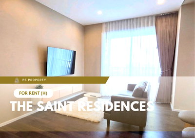 คอนโดให้เช่า : ให้เช่า ✨ The Saint Residences ✨ 2 ห้องนอน 2 ห้องน้ำ เฟอร์นิเจอร์ และ เครื่องใช้ไฟฟ้าครบ ใกล้ BTS ห้าแยกลาดพร้าว