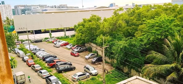 รูป 🐰 เมืองทองธานี ป็อปปูล่า คอนโด ตึก T5ชั้น 6 💟ห้องแยก+ วิวนอก 👉 4,200 บ 🖥 2แอร์ +2Bed + ตู้เย็น + น้ำอุ่น+TV 🚶📞 080-545-2028 ☎️ Line ID: @darinmt   - รูปที่ 4/5
