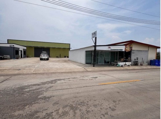 รูป ให้เช่าโกดัง + Office + ร้านค้า + ห้องพักคนงาน / ทำเล ซอยประชาอุทิศ 90 หรือ ซอยเทียนทะเล 25 / ใกล้กับ อบต บ้านคลองสวน / รถตู้คอนเทนเนอร์ สามารถเข้าได้ - รูปที่ 1/8