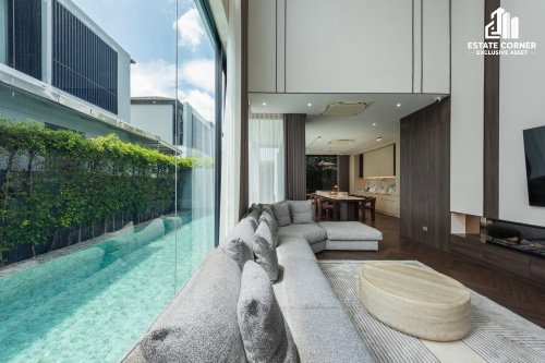 รูป บ้านเดี่ยวพูลวิลล่าหรูระดับ Ultra-Luxury! BELGRAVIA บางนา-พระราม 9 บิวท์อินสวยจัดเต็ม พร้อมสังคมส่วนตัวขั้นสุดเพียง 65 ครอบครัว สภาพใหม่พร้อมอยู่ - รูปที่ 10/10