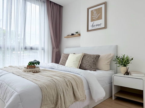 Condo for rent Cerocco Bangna 36, ​​new and beautiful unit, exactly as pictured. Convenient location near Central Bangna, right on Bangna-Trat Road.