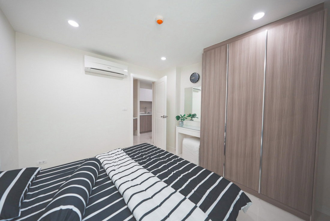 รูป Call : 099-624-1956 Condo Elements Srinakarin ตรงข้ามซีคอนสแควร์ 58 ตารางเมตร 2 ห้องนอน 2 ห้องน้ำ ชั้น 1 ตึก 4 ติดสระว่ายน้ำ ตกแต่งครบ (Owner Post) - รูปที่ 6/13