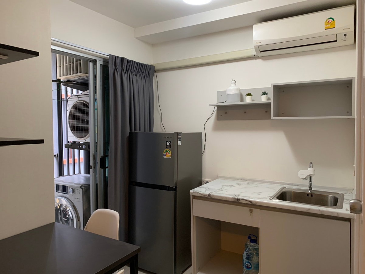 รูป คอนโดให้เช่าPlum condo InterchangeRAM60 23ตรม.ใกล้รถไฟฟ้าสายสีเหลือง สถานีลำสาลี ชั้น2 แอร์2 ห้องสวย ว่าง09/11/69 - รูปที่ 3/8