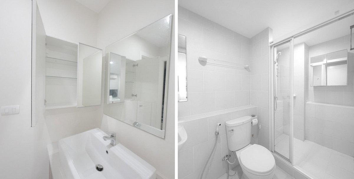 รูป Call : 099-624-1956 Condo Elements Srinakarin ตรงข้ามซีคอนสแควร์ 58 ตารางเมตร 2 ห้องนอน 2 ห้องน้ำ ชั้น 1 ตึก 4 ติดสระว่ายน้ำ ตกแต่งครบ (Owner Post) - รูปที่ 9/13