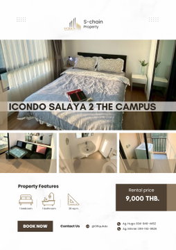 🎓🌷 ใกล้มหิดล ศาลายา! 💛✨ iCondo Salaya 2 The Campus ✨ NO-087