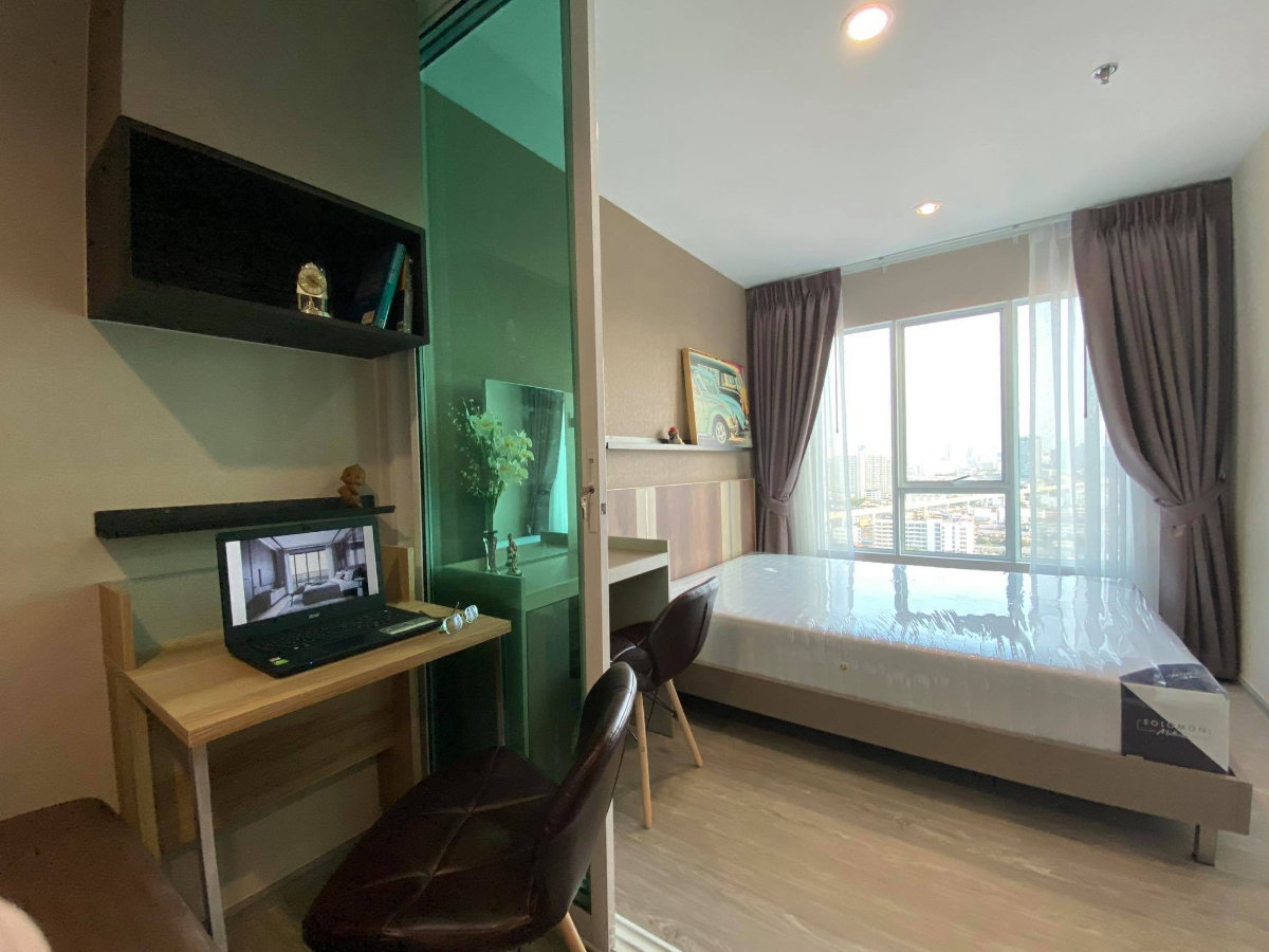 รูป รีเจ้นท์โฮมบางซ่อน เฟส 28  ตึก A ชั้น 22 ทิศใต้ วิวโล่ง +เครื่องซักผ้า+โซฟาเบด+digital doorlock ฯลฯ เดินใกล้สุด ไม่ติดลิฟท์ ไม่ติดห้องขยะ - รูปที่ 9/17