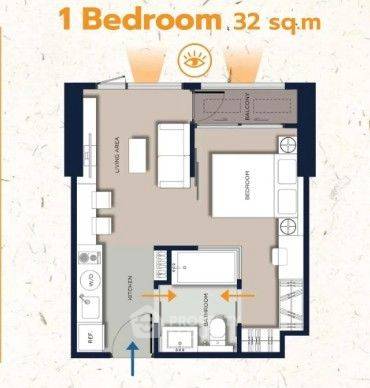 picture 23rd-Floor 1-BR at Cloud Thonglor-Phetchaburi Near MRT Phetchaburi (ID 3358244) - 17/42