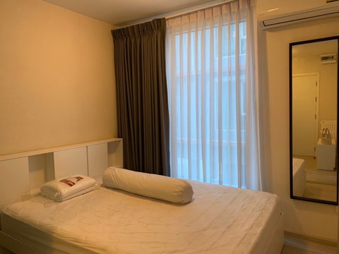 คอนโดให้เช่าPlum condo InterchangeRAM60 23ตรม.ใกล้รถไฟฟ้าสายสีเหลือง สถานีลำสาลี ชั้น2 แอร์2  ห้องสวย ว่าง09/11/69