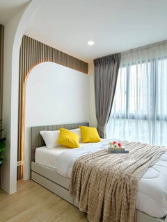 AUN031026  ไอดีโอ วุฒากาศ🩷 IDEO Wutthakat  ห้องชั้นสูง รีโนเวทใหม่ พร้อมแต่งครบ ใกล้ BTS วุฒากาศ