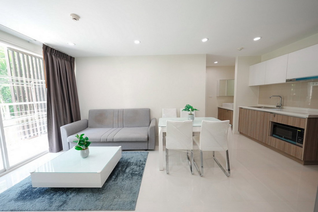 รูป Call : 099-624-1956 Condo Elements Srinakarin ตรงข้ามซีคอนสแควร์ 58 ตารางเมตร 2 ห้องนอน 2 ห้องน้ำ ชั้น 1 ตึก 4 ติดสระว่ายน้ำ ตกแต่งครบ (Owner Post) - รูปที่ 4/13