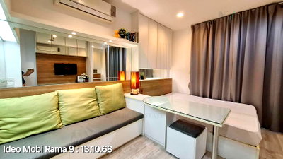 Condos for rent : 🚩 For Rent Condo IDEO MOBI RAMA 9 Building 1, Floor 20,Studio, Room size 23.00 sqm