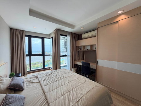 Ladda Plus Sriracha for rent: Beautiful, fully furnished unit with a sea view move in Ready