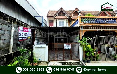 ทาวน์โฮม ถนนนนทบุรี : ทาวน์เฮ้าส์ สนามบินน้ำ ซอยนนทบุรี 20  (ซอยโรงน้ำแข็ง) รีโนเวทใหม่ หลังริม ราคาถูก