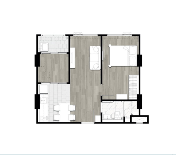 รูป เจ้าของขายเอง | CIELA เจริญนคร ห้องสวย แต่งโทนอบอุ่น Minimal พร้อมเข้าอยู่ ใกล้ Iconsiam 1.3 Km. ,สถานีรถไฟฟ้าคลองสาน 550เมตร - รูปที่ 17/18