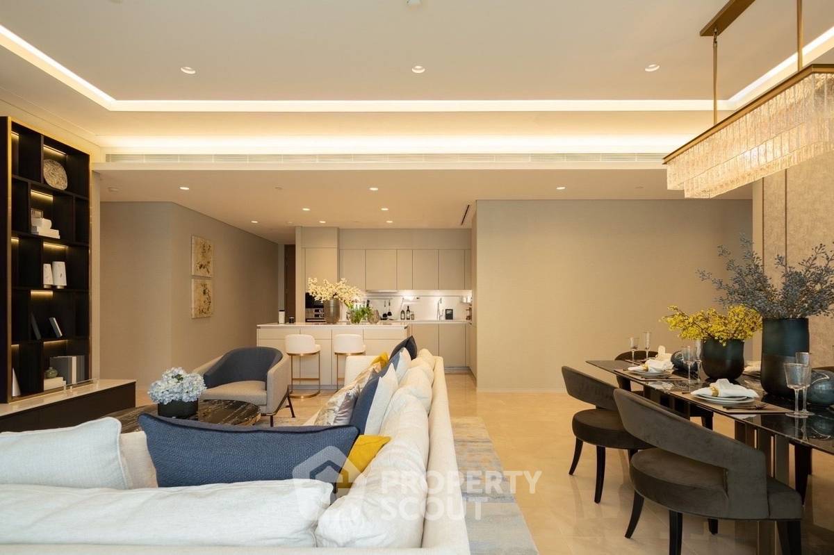 รูป 3 ห้องนอน ชั้น 17 ขนาด 216 ตร.ม. ที่ The Residences at Sindhorn Kempinski Hotel Bangkok ใกล้ BTS ราชดำริ (ID 1580382) - รูปที่ 3/8