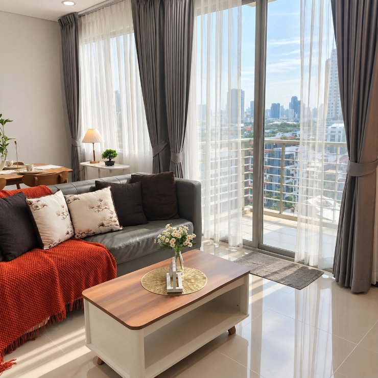 รูป 🇹🇭 ให้เช่า VILLA SATHORN 2 นอน 2 น้ำ 🚆 ติด BTS กรุงธนบุรี 0 เมตรพร้อมเข้าอยู่ - รูปที่ 4/46
