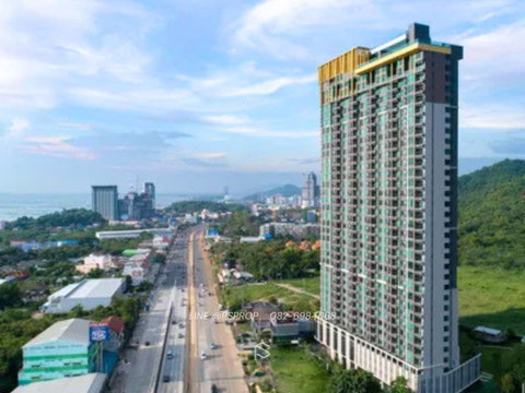 คอนโดเช่าศรีราชา ใกล้ถนนสุขุมวิท Knightbridge The Ocean Sriracha  ✅ พร้อมเข้าอยู่ #CR0589