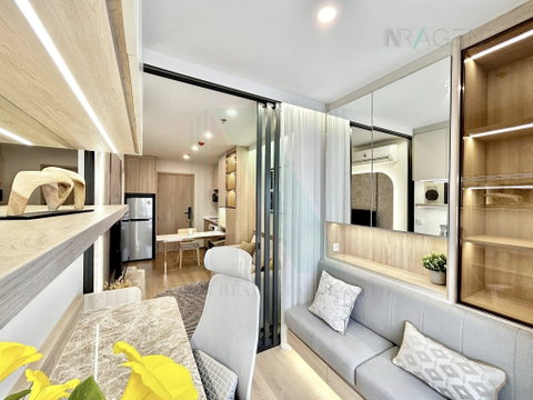 🔺 For Rent Condo LIFE RAMA 4-ASOKE Building 1, Floor 19,1 bedroom plus, Room size 35 sqm