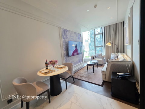 Luxurious French-style, fully-serviced apartment in Thonglor, offering luxurious living at affordable monthly rates.
