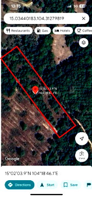 Land for rent : **Land for rent, 5 rai - 68 square wah. Next to public road, Sam, Mueang Si Sa Ket, Si Sa Ket, 20,000 THB/month (partial lease possible)**
