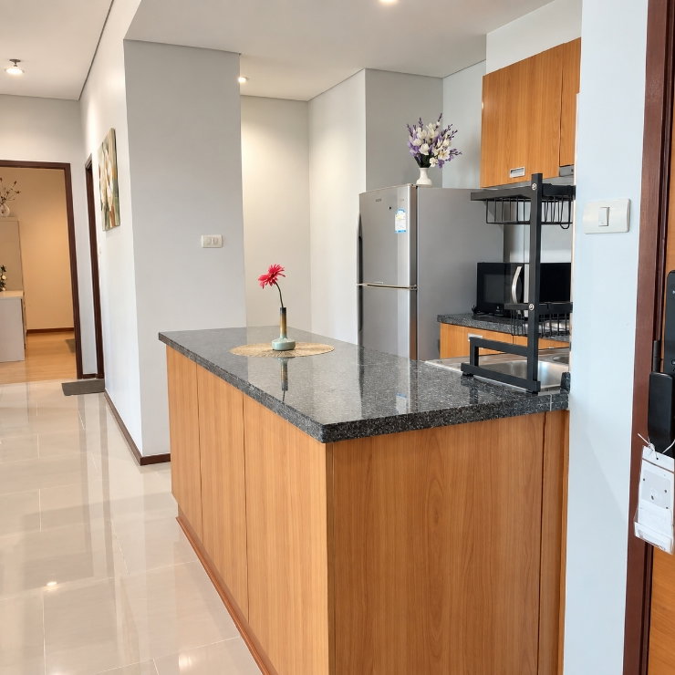 รูป 🇹🇭 ให้เช่า VILLA SATHORN 2 นอน 2 น้ำ 🚆 ติด BTS กรุงธนบุรี 0 เมตรพร้อมเข้าอยู่ - รูปที่ 21/46