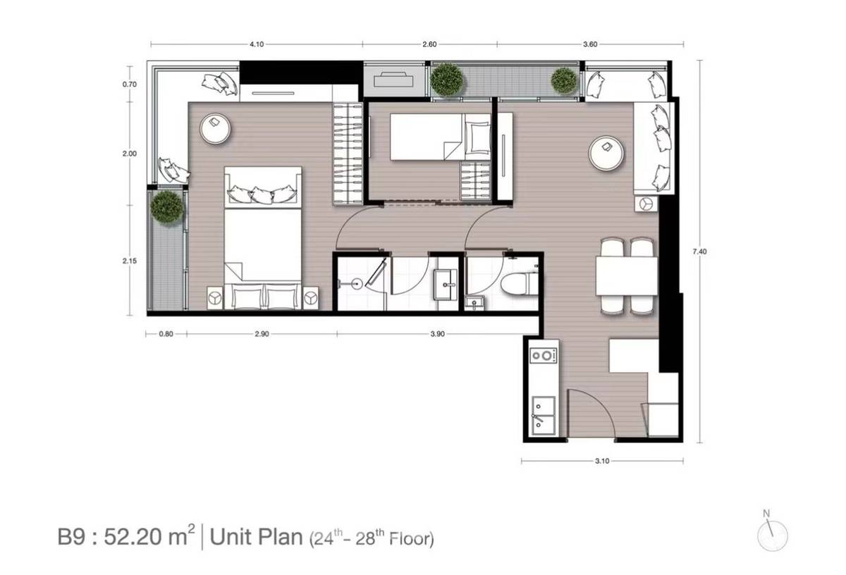 picture 24th-Floor 2-BR At Noble Form Thonglor Near BTS Thong Lor (ID 3361264) - 11/11