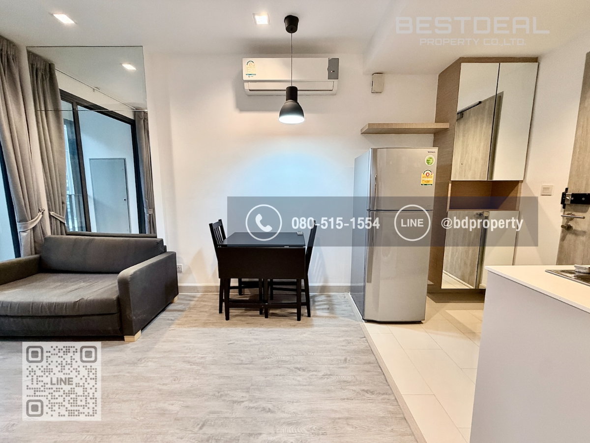 รูป Bestdeal ให้เช่า 1 ห้องนอน 31ตรม.ราคา 16,000/เดือนเท่านั้น เฟอร์นิเจอร์และเครื่องใช้ไฟฟ้าครบ“IDEO MOBI RAMA 9” ใกล้MRT และ เซ็นทรัลพระราม 9 - รูปที่ 4/11