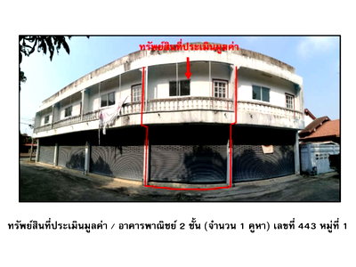 อาคารพาณิชย์ อุทัยธานี : ที่ดินพร้อมสิ่งปลูกสร้าง 13 ตร.วา ทัพทัน อุทัยธานี 740,000