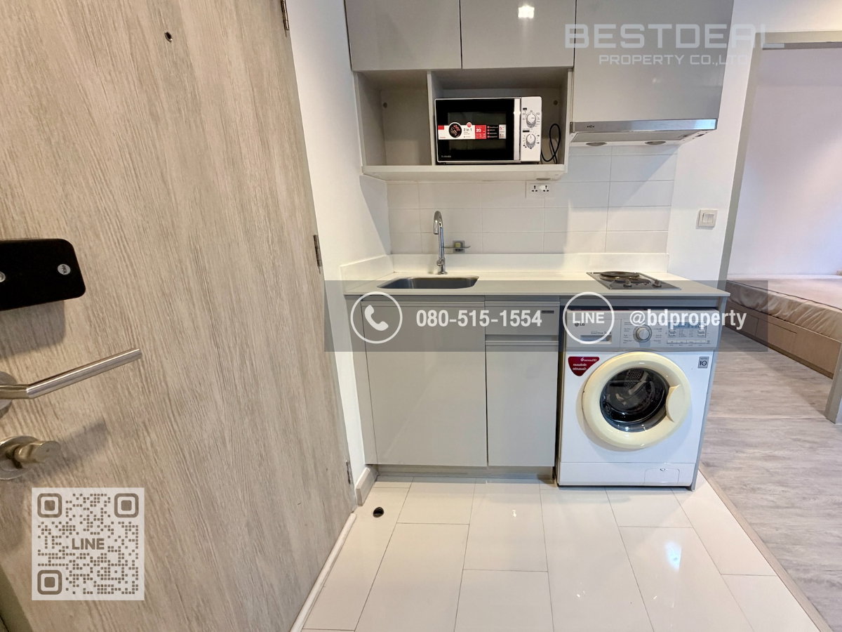 รูป Bestdeal ให้เช่า 1 ห้องนอน 31ตรม.ราคา 16,000/เดือนเท่านั้น เฟอร์นิเจอร์และเครื่องใช้ไฟฟ้าครบ“IDEO MOBI RAMA 9” ใกล้MRT และ เซ็นทรัลพระราม 9 - รูปที่ 9/11