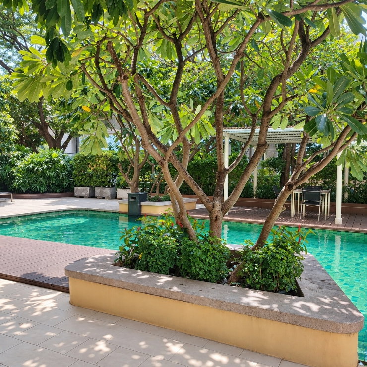 รูป 🇹🇭 ให้เช่า VILLA SATHORN 2 นอน 2 น้ำ 🚆 ติด BTS กรุงธนบุรี 0 เมตรพร้อมเข้าอยู่ - รูปที่ 40/46