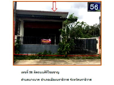 ที่ดิน วิทยาลัยเทคนิคนราธิวาส : ที่ดินพร้อมสิ่งปลูกสร้าง 47.1 ตร.วา เมืองนราธิวาส นราธิวาส 1.4M