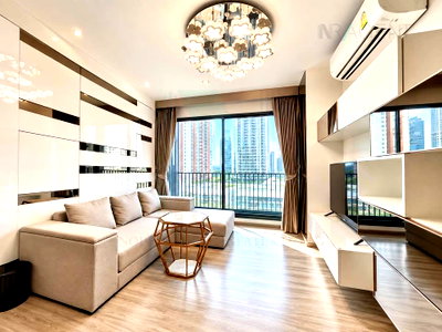 คอนโดให้เช่า : ให้เช่าคอนโด ริทึ่ม เอกมัย อาคาร 1 ชั้น 12 2 ห้องนอน ขนาด 80.00 ตรม ใกล้ BTS เอกมัย