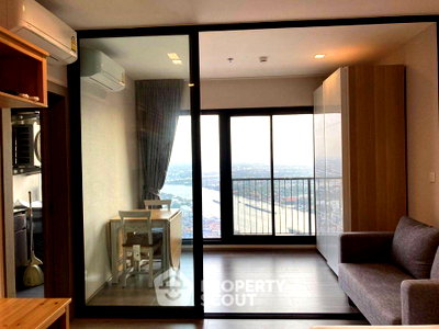 คอนโดให้เช่า : คอนโด 1 ห้องนอน ชั้น 50 The Politan Rive ใกล้ MRT พระนั่งเกล้าสะพาน (ID 422997)