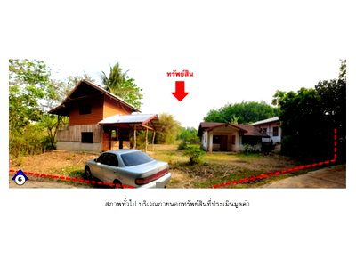 ขายบ้านเดี่ยว : ที่ดินพร้อมสิ่งปลูกสร้าง 240 ตร.วา เซกา บึงกาฬ 602,000