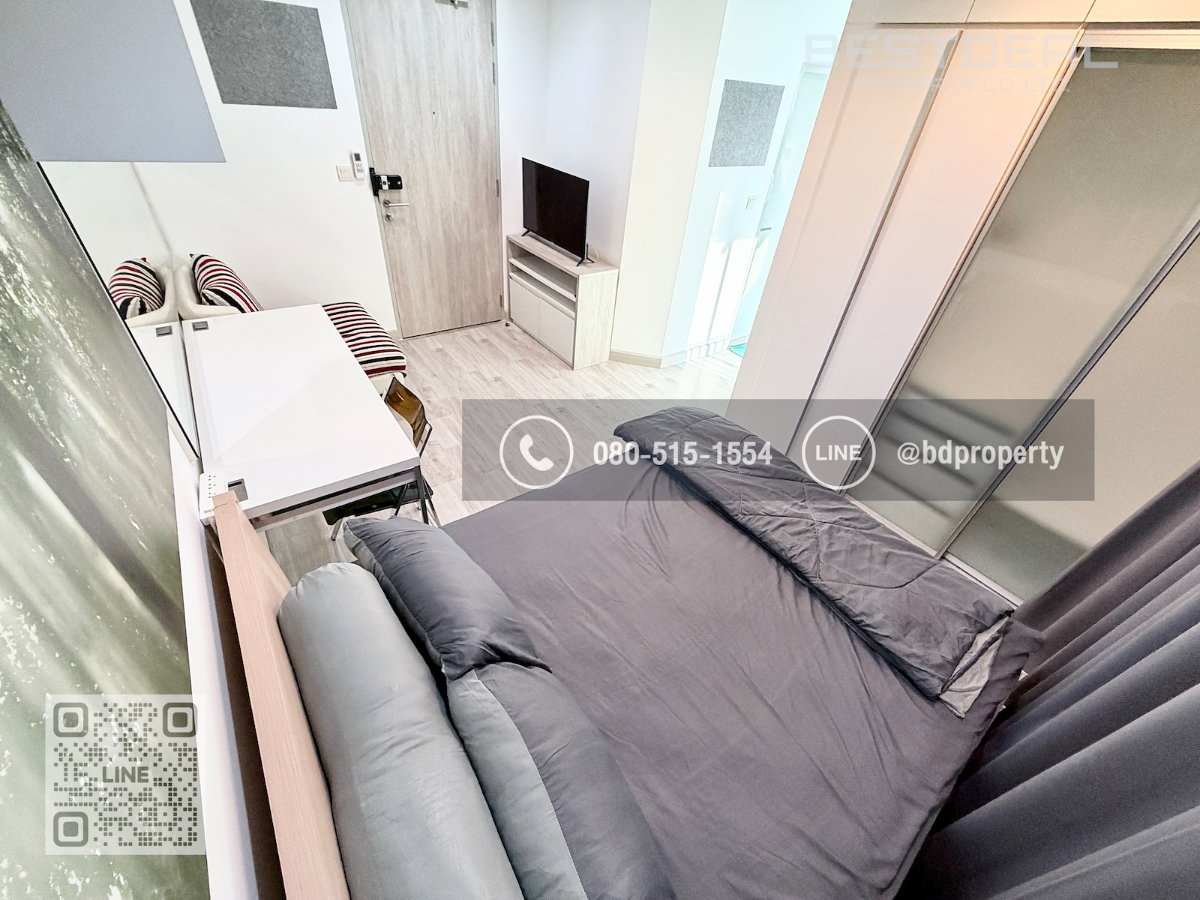 รูป Bestdeal ให้เช่า Studio 22ตรม.ราคา 13,000/เดือนเท่านั้น เฟอร์นิเจอร์และเครื่องใช้ไฟฟ้าครบ “IDEO MOBI RAMA 9” ใกล้MRT และ เซ็นทรัลพระราม 9 เพียง 80 ม. - รูปที่ 5/10