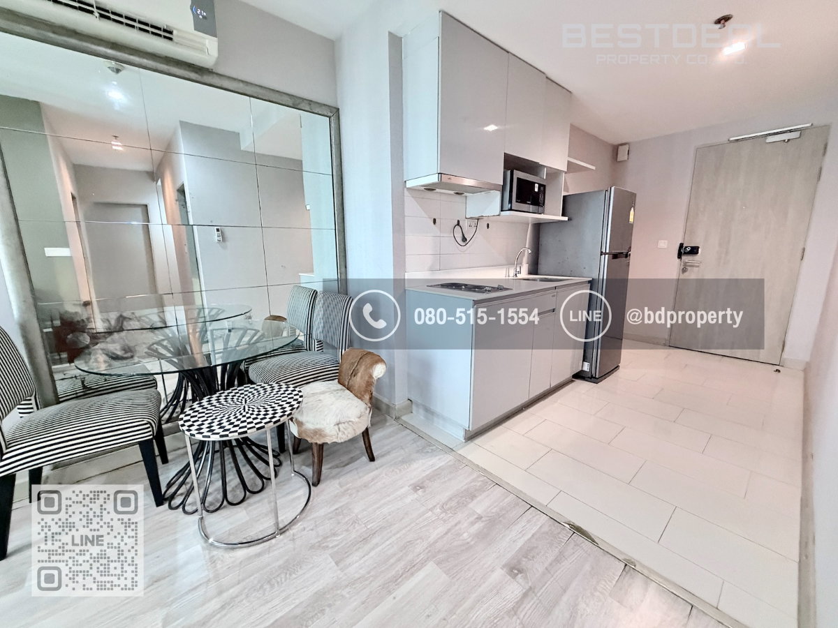 รูป Bestdeal ให้เช่า ขนาด 2 ห้องนอน 55 sqm.เฟอร์นิเจอร์และเครื่องใช้ไฟฟ้าครบพร้อมเข้าอยู่ 24,000 บาท/เดือน “IDEO MOBI RAMA 9” ใกล้MRTและเซ็นทรัลพระราม 9 - รูปที่ 10/17