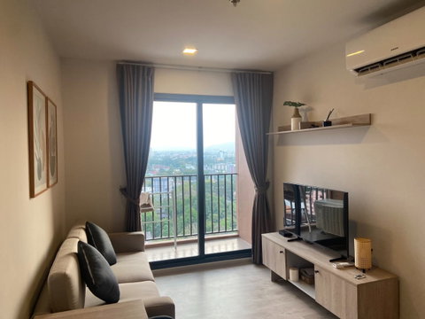 The Base Height – New 2-Bedroom Condo for Sale with Tenant, Beautiful View, High Floor, Just 3 Minutes from Central Festival. (Tel/Line 088-5986998)