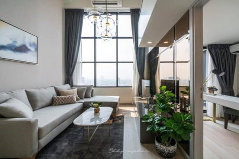 Rent ! Rare Item ! KnightsBridge Prime Sathorn, 1 bed Plus, 1 bath, high floor, big size, Modern style ! Code C20231100676 furnished, ready to move in