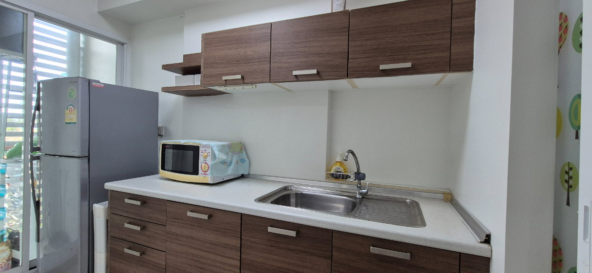 รูป ให้เช่าห้องแต่งพร้อม เฟอร์ครบ ห้องใหญ่ วิวดี ราคาถูก ใกล้ ARL และ MRT สถานีหัวหมาก - รูปที่ 8/12