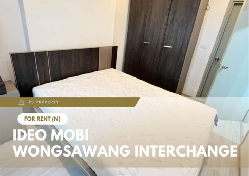 For Rent 📍 IDEO Mobi Wongsawang Interchange 📍 Convenient location near MRT Bang Son; fully furnished and equipped with all appliances.