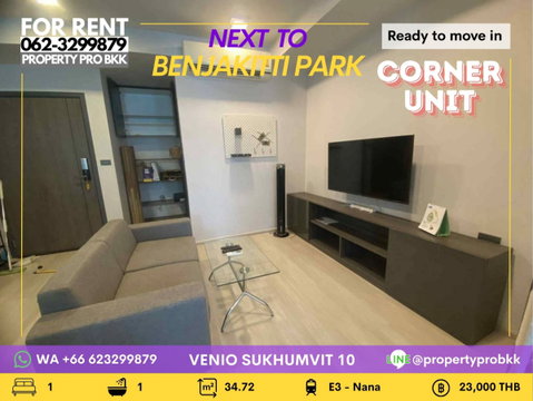 🌿 LIVE CLOSE TO BENJAKITTI PARK | 1 BEDROOM CORNER UNIT AT VENIO SUKHUMVIT 10 🌿