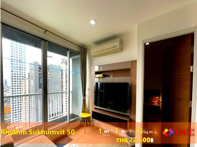 คอนโดให้เช่า : พร้อมให้เช่า @ Rhythm Sukhumvit 50