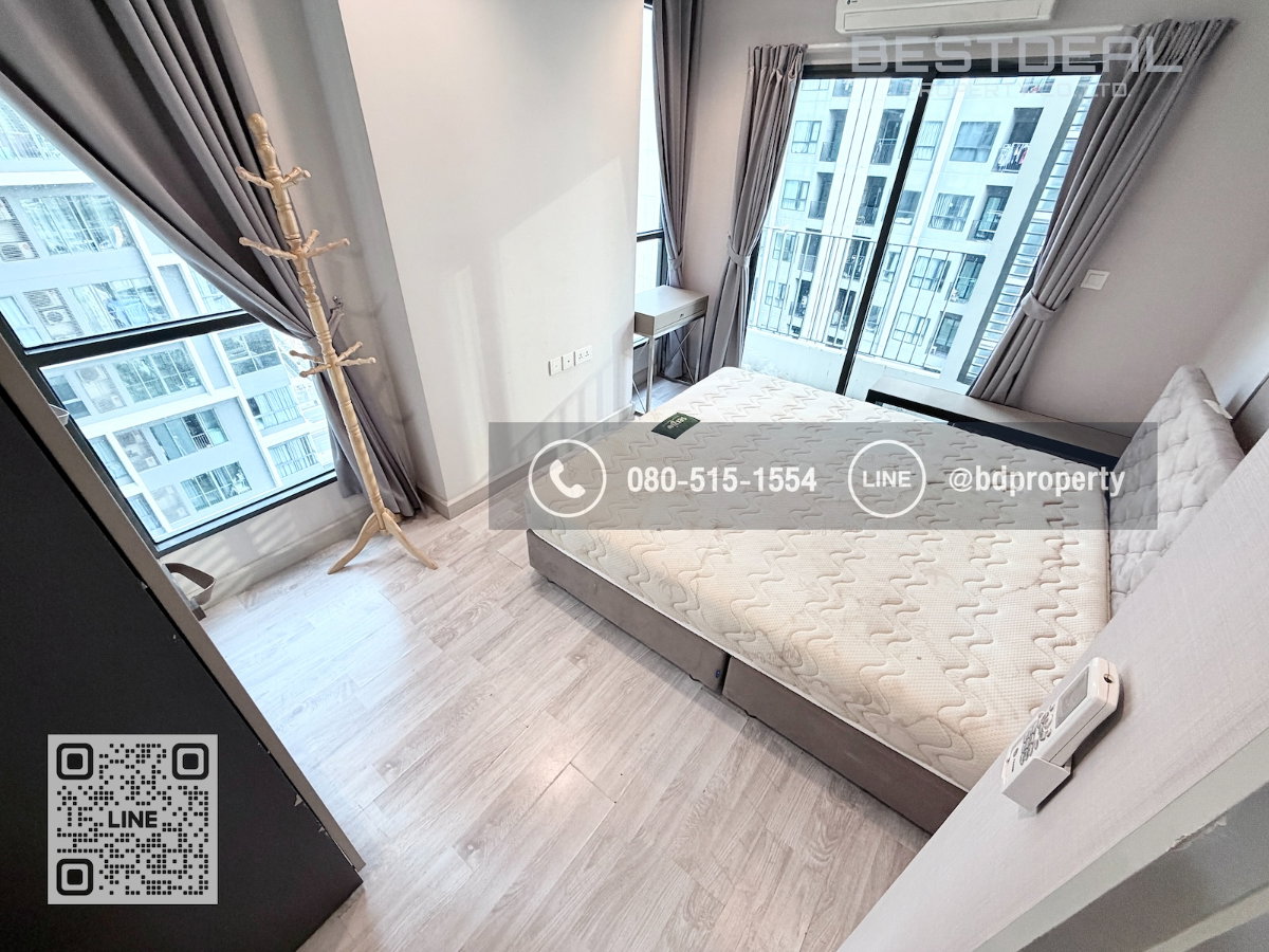 รูป Bestdeal ให้เช่า ขนาด 2 ห้องนอน 55 sqm.เฟอร์นิเจอร์และเครื่องใช้ไฟฟ้าครบพร้อมเข้าอยู่ 24,000 บาท/เดือน “IDEO MOBI RAMA 9” ใกล้MRTและเซ็นทรัลพระราม 9 - รูปที่ 7/17