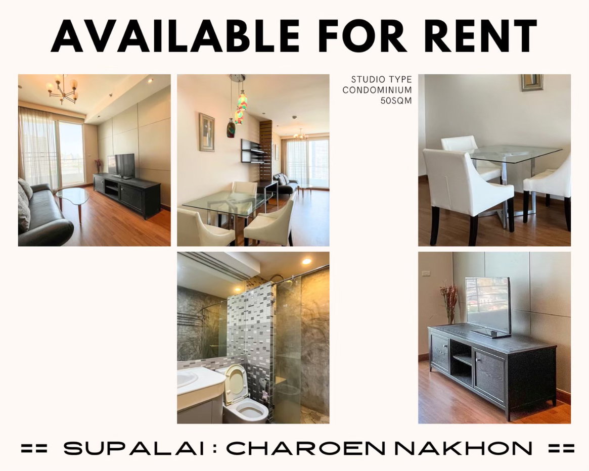 picture Wow! Supalai River Place Charoen Nakorn 16k (50sqm) - 9/9